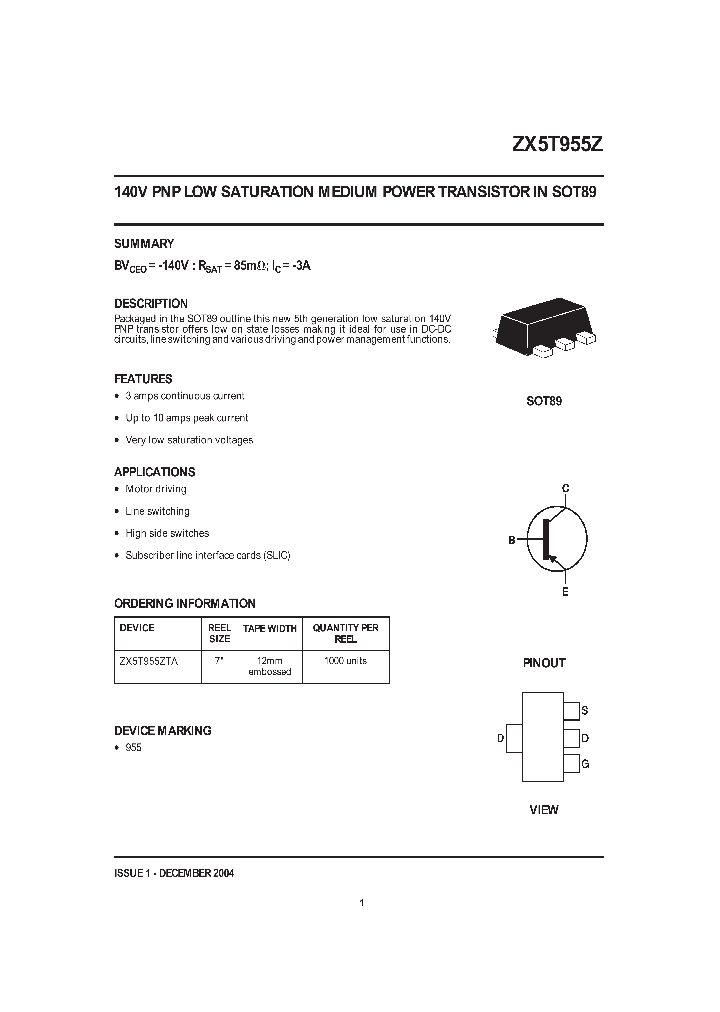 ZX5T955ZTA_1339702.PDF Datasheet