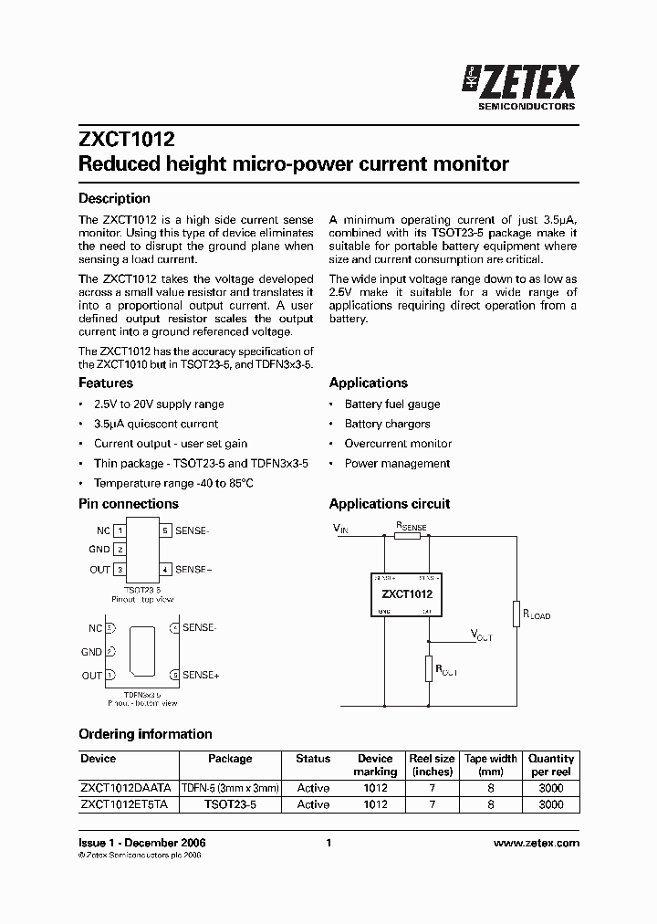 ZXCT1012ET5TA_1339733.PDF Datasheet