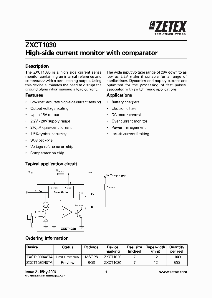 ZXCT103007_1339738.PDF Datasheet