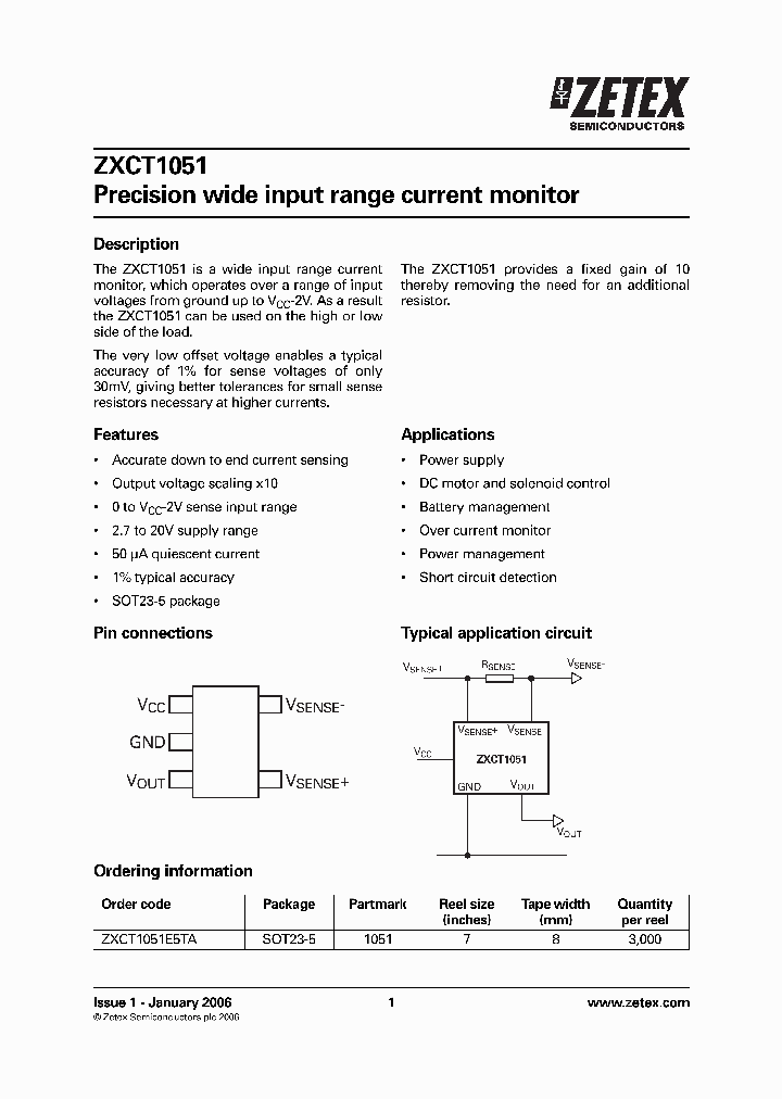 ZXCT1051E5TA_1339742.PDF Datasheet