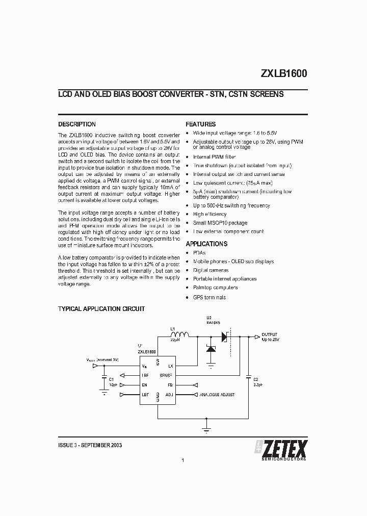 ZXLB1600X10TA_1156846.PDF Datasheet
