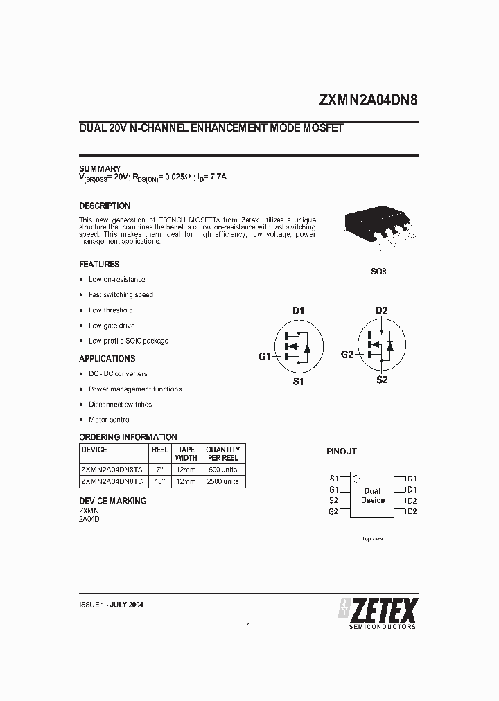 ZXMN2A04DN804_1339855.PDF Datasheet
