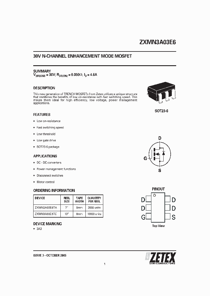 ZXMN3A03E605_1339866.PDF Datasheet