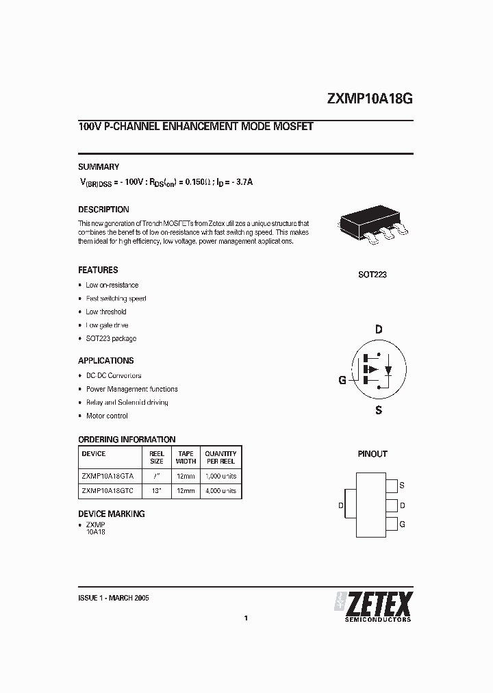 ZXMP10A18GTA_1055309.PDF Datasheet