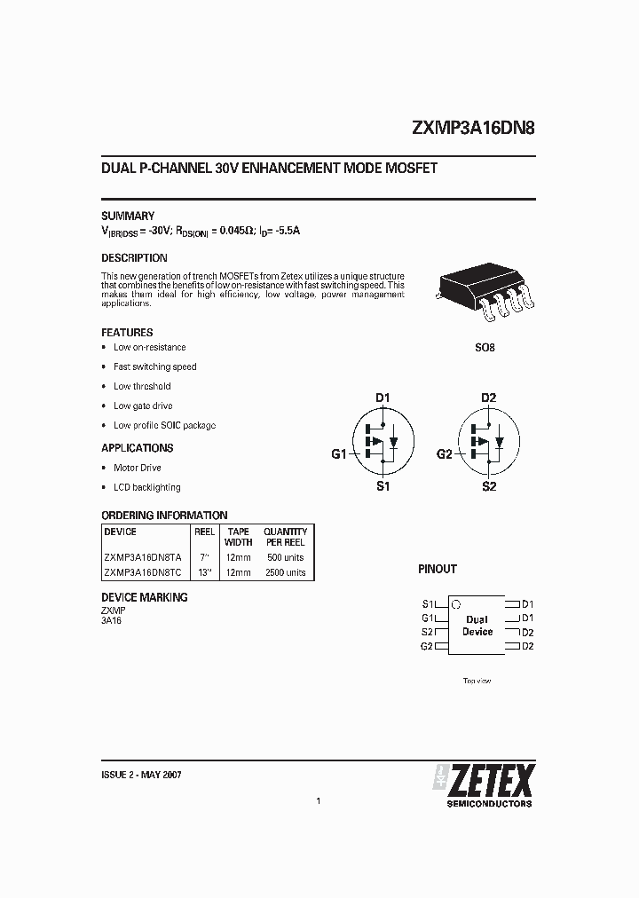 ZXMP3A16DN807_1339912.PDF Datasheet