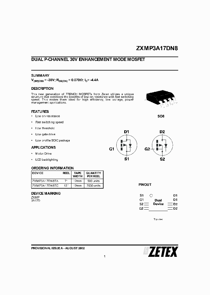 ZXMP3A17DN8TC_1339918.PDF Datasheet