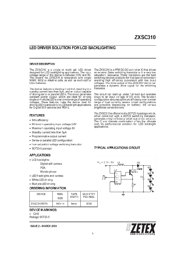 ZXSC310E5TA_1175315.PDF Datasheet