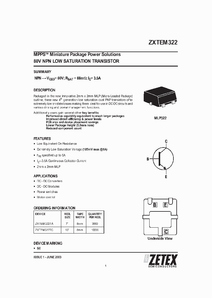 ZXTEM322TC_1339999.PDF Datasheet