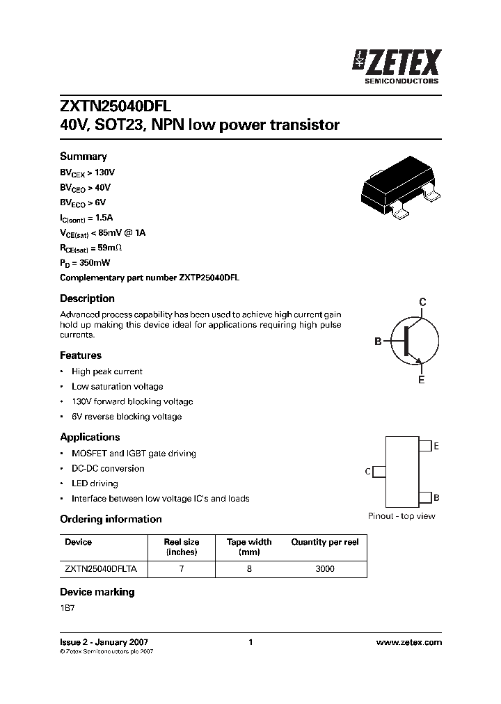 ZXTN25040DFLTA_1340028.PDF Datasheet