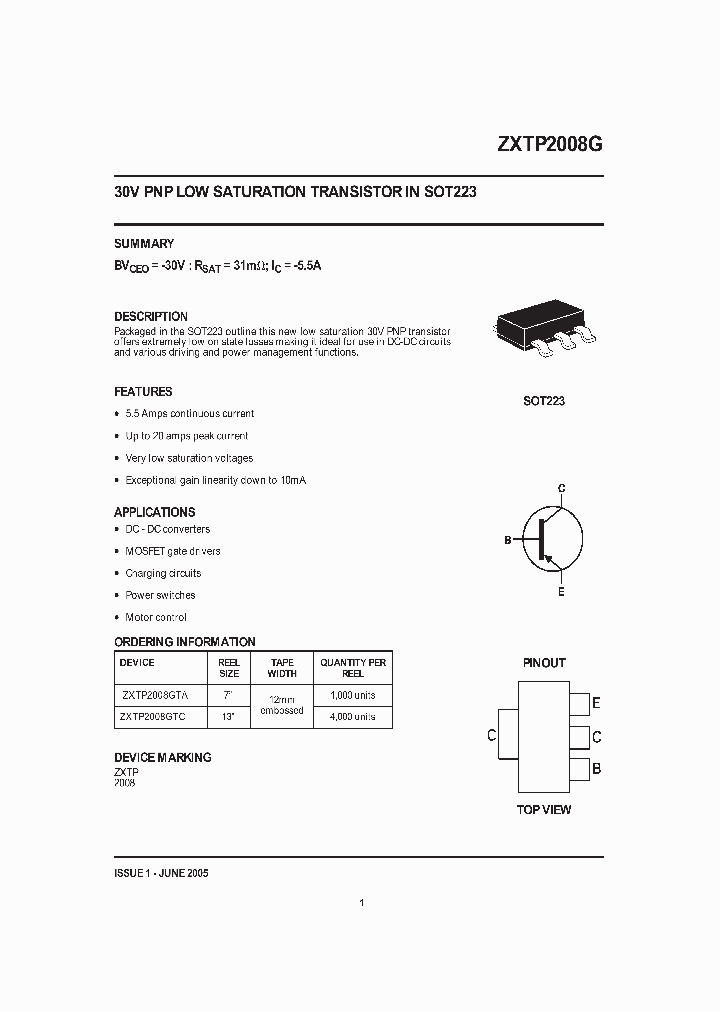 ZXTP2008GTC_1340042.PDF Datasheet