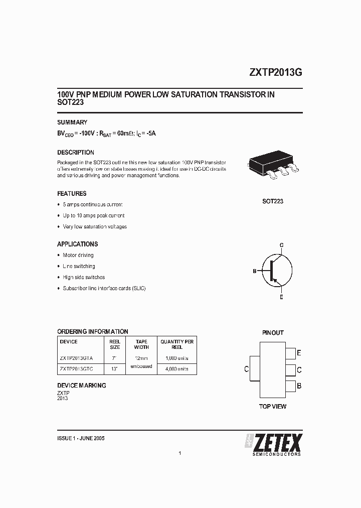 ZXTP2013GTA_1171811.PDF Datasheet