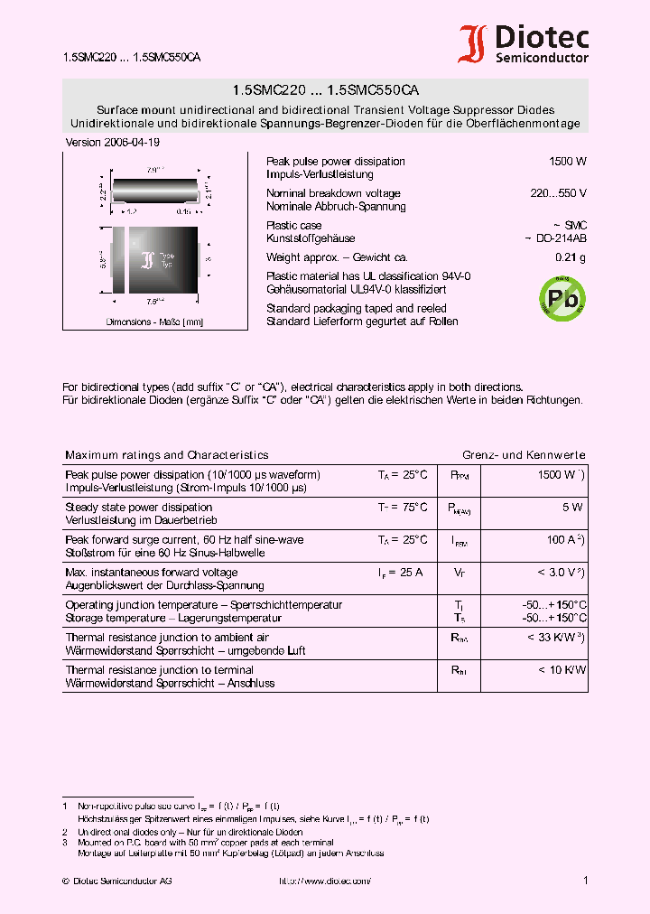 15SMC220_4154989.PDF Datasheet