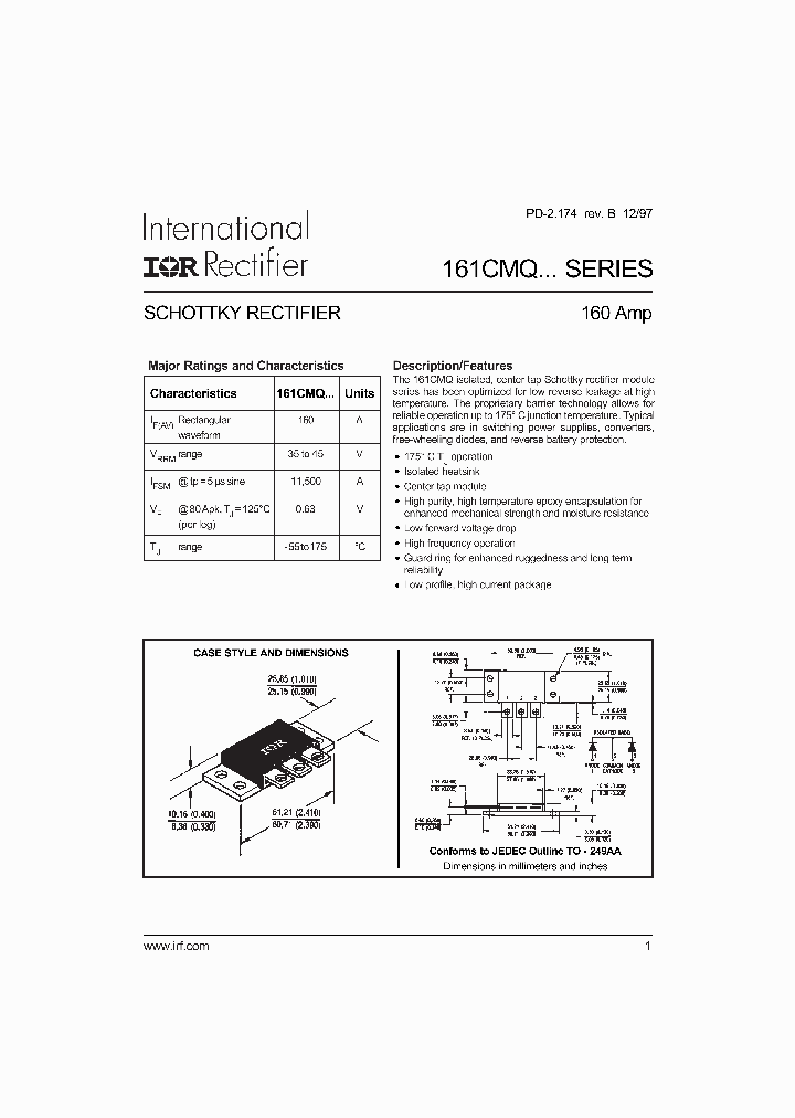 161CMQSERIES_4112400.PDF Datasheet