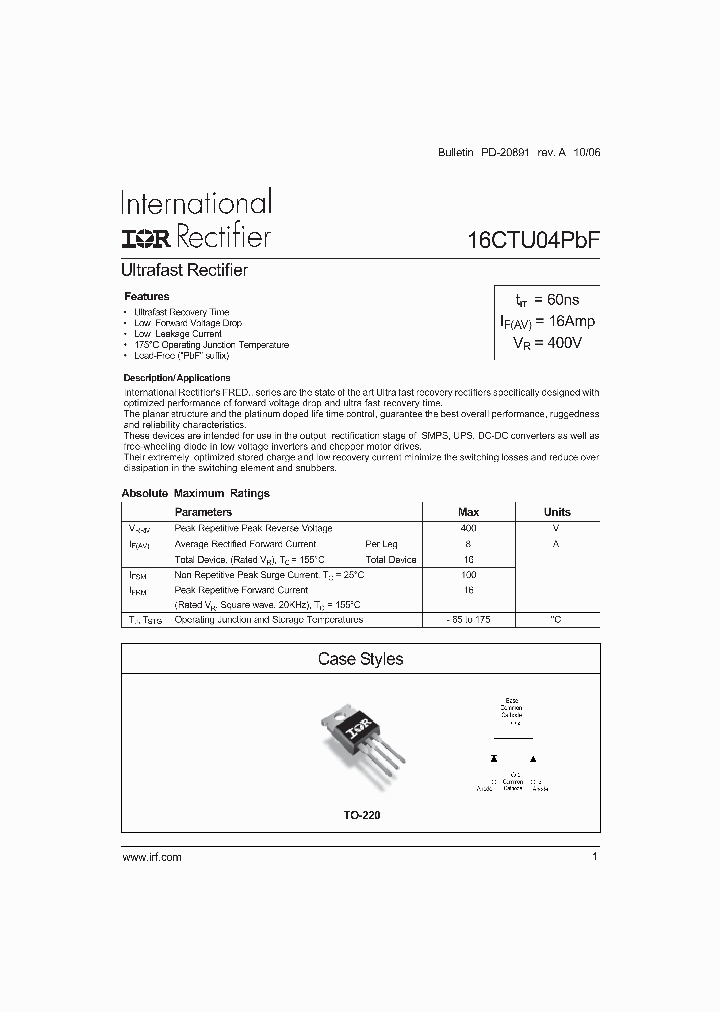 16CTU04PBF_4121788.PDF Datasheet
