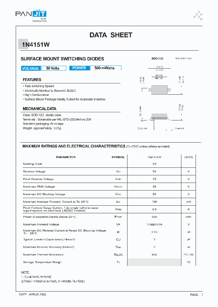 1N4151W03_4121529.PDF Datasheet
