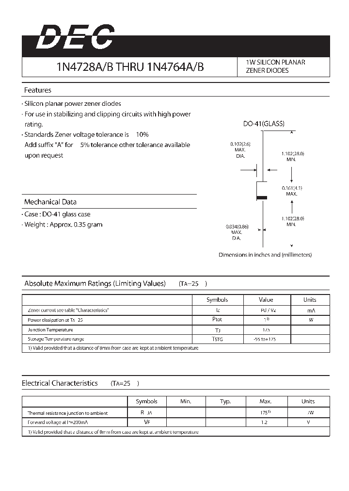 1N4764A_4158587.PDF Datasheet