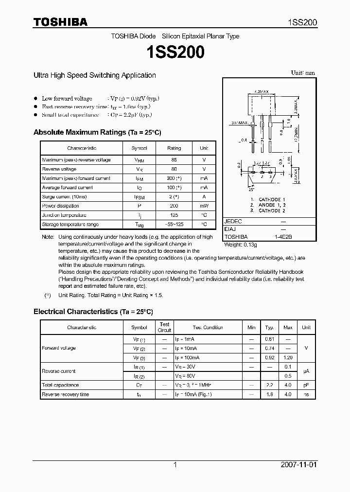 1SS20007_4126412.PDF Datasheet