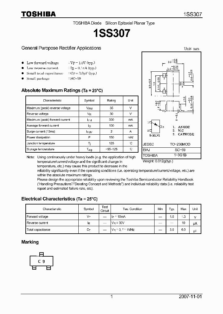 1SS30707_4126400.PDF Datasheet