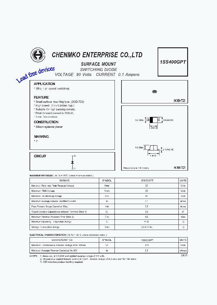 1SS400GPT_4137680.PDF Datasheet