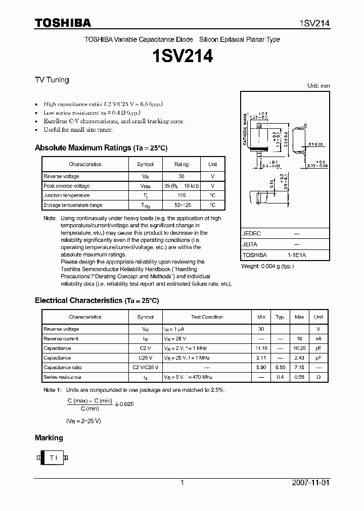 1SV21407_4108288.PDF Datasheet