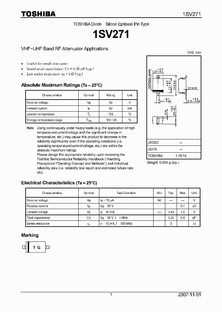 1SV27107_4124890.PDF Datasheet