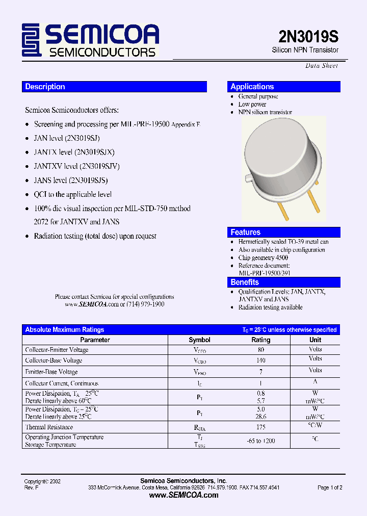2N3019S02_4123249.PDF Datasheet