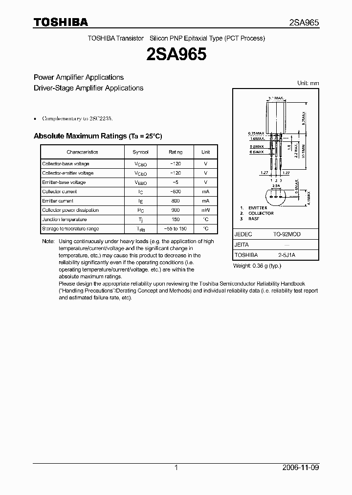 2SA96507_4124861.PDF Datasheet