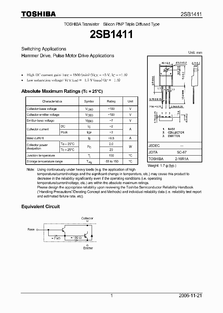 2SB141106_4115277.PDF Datasheet