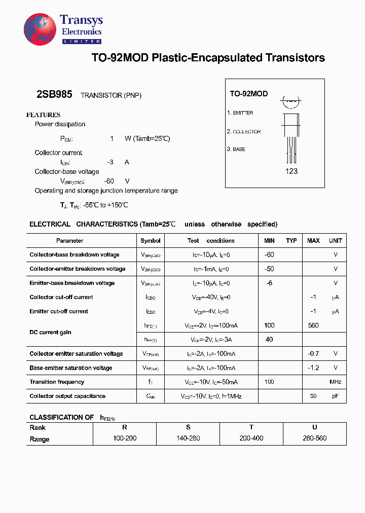 2SB985_4147661.PDF Datasheet