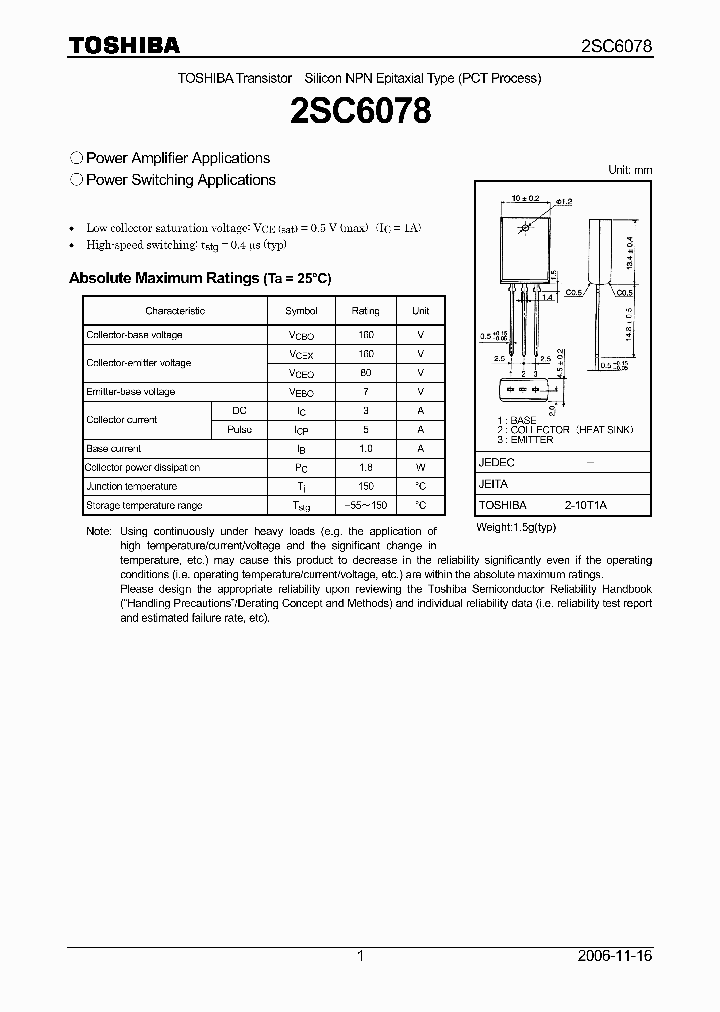 2SC6078_4111600.PDF Datasheet
