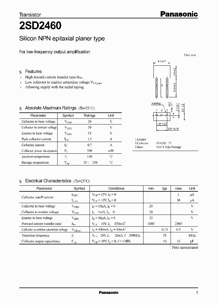 2SD2460_4101310.PDF Datasheet