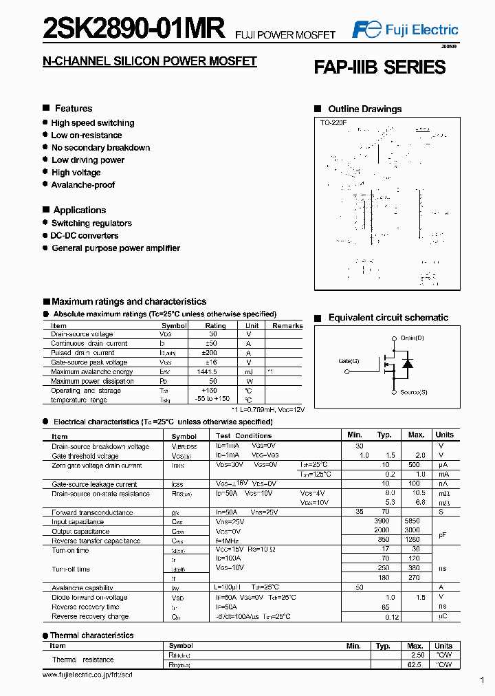 2SK2890-01MR_4130990.PDF Datasheet