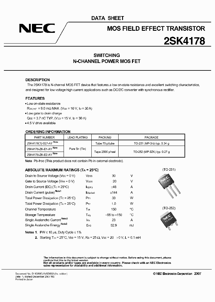 2SK4178-ZK-E2-AY_4132159.PDF Datasheet