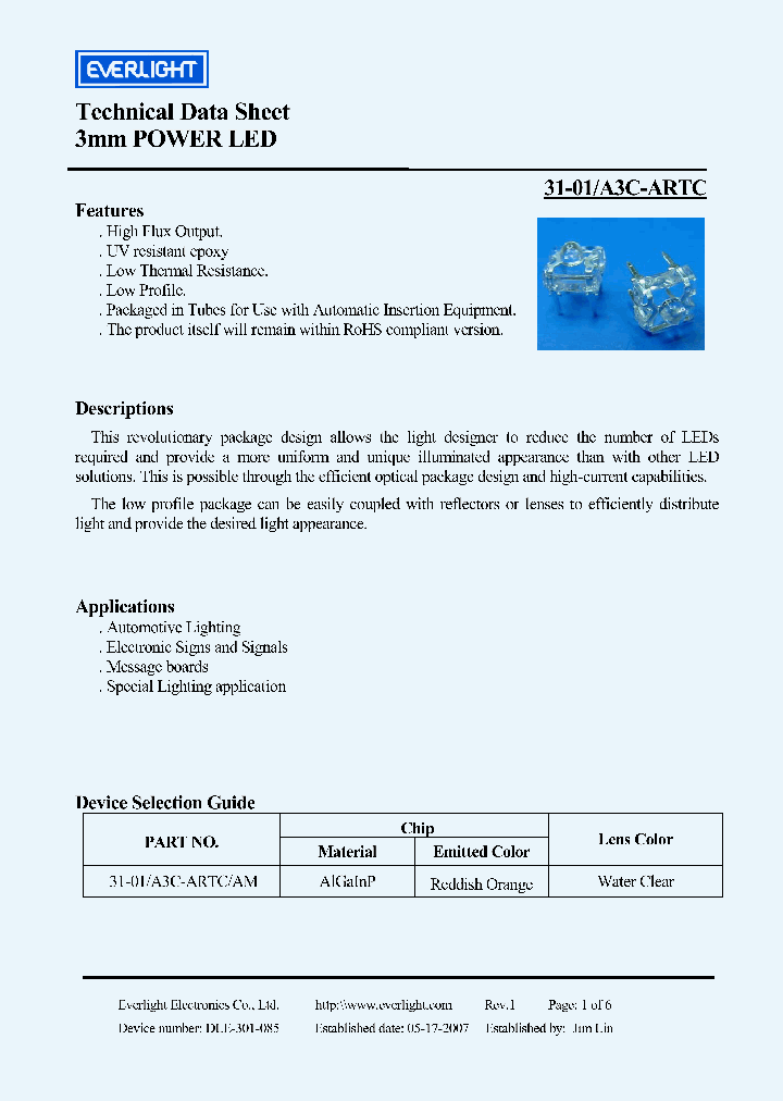 31-01A3C-ARTCAM_4154767.PDF Datasheet
