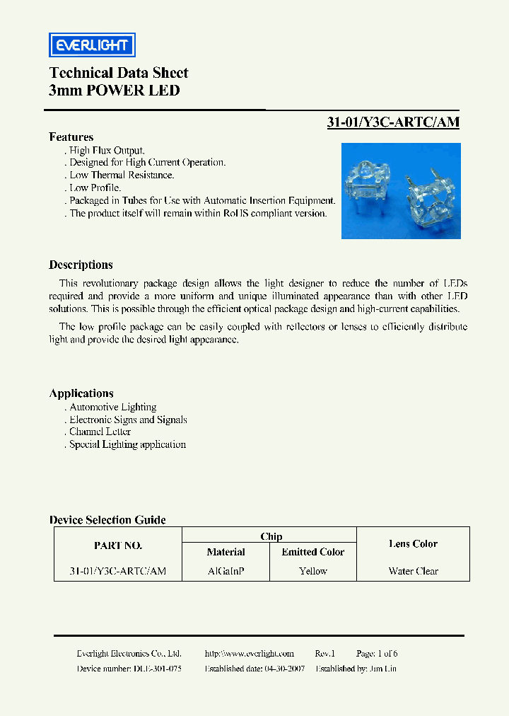 31-01-Y3C-ARTC-AM_4154763.PDF Datasheet