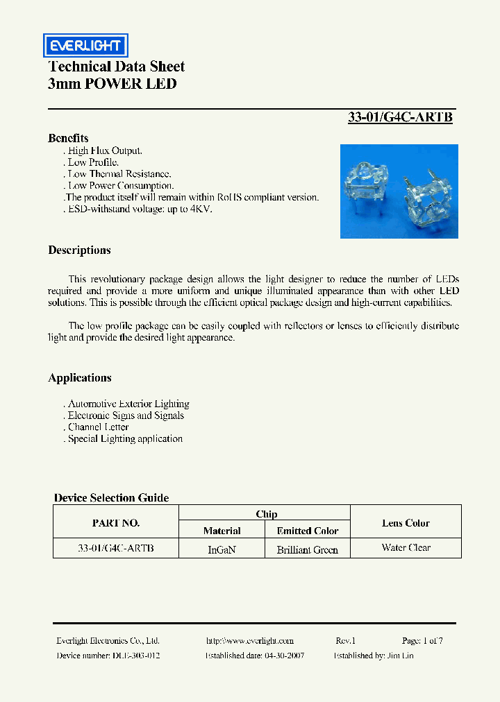 33-01-G4C-ARTB_4135353.PDF Datasheet