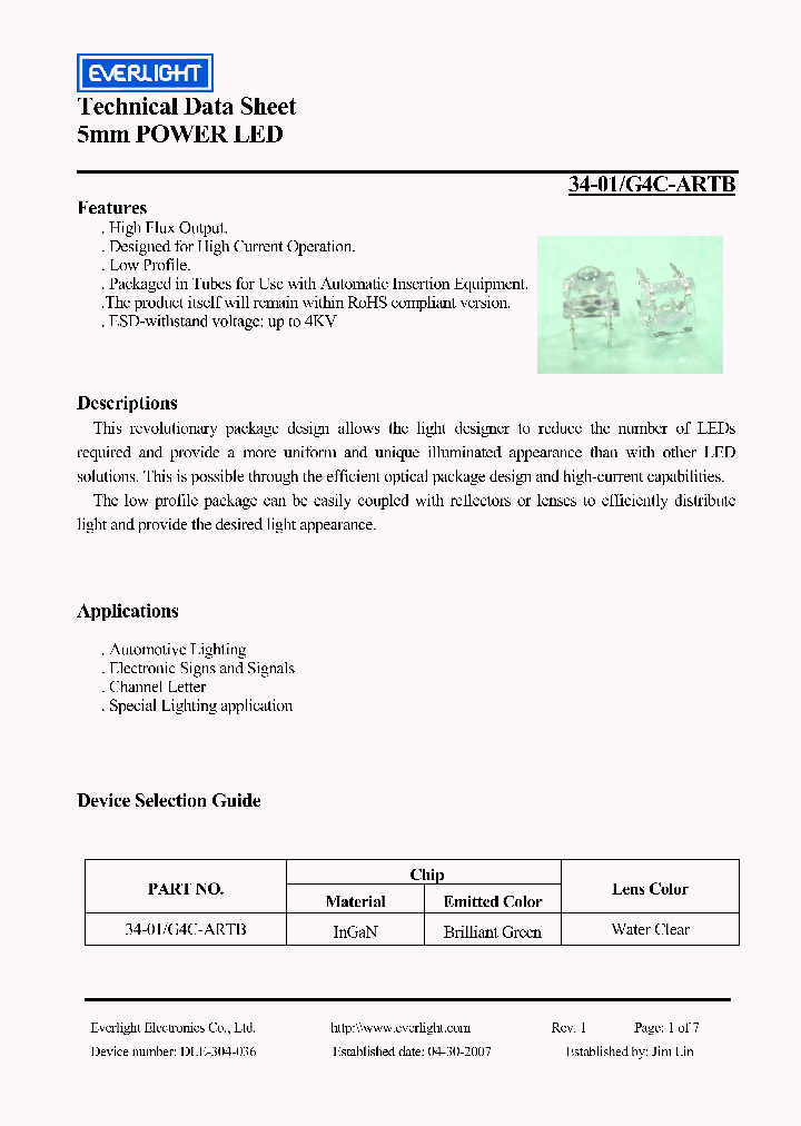 34-01-G4C-ARTB_4135347.PDF Datasheet