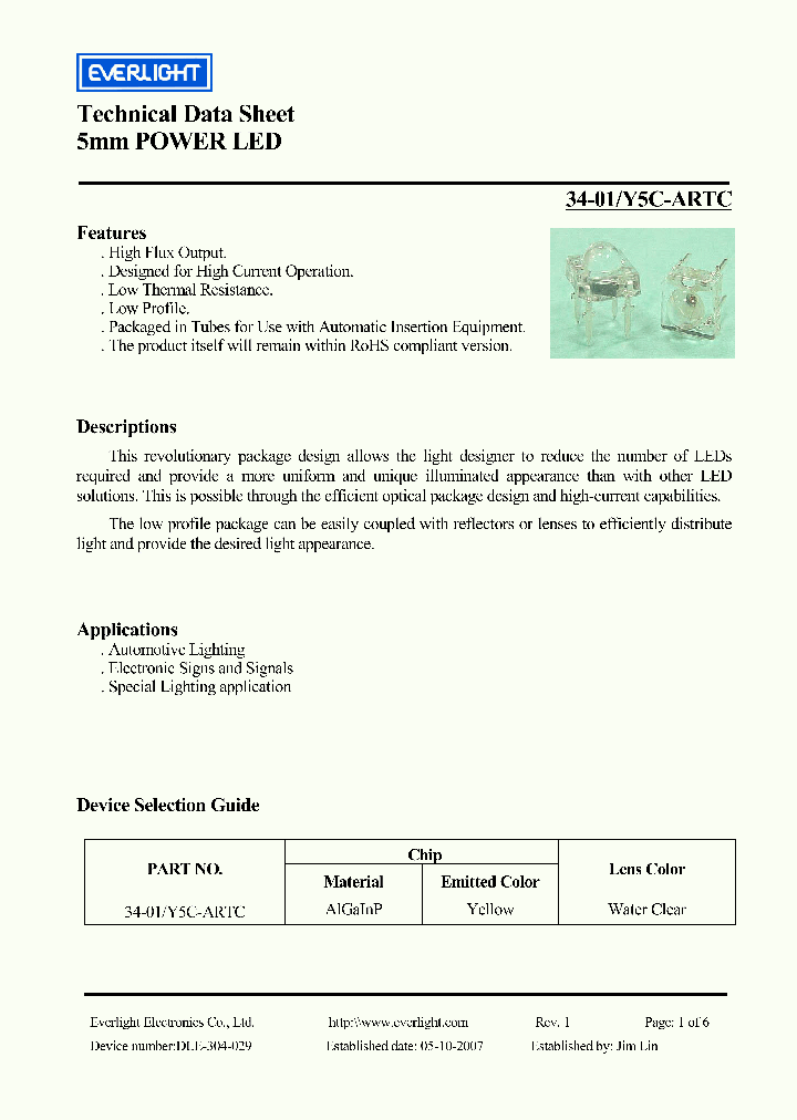 34-01-Y5C-ARTC_4135344.PDF Datasheet