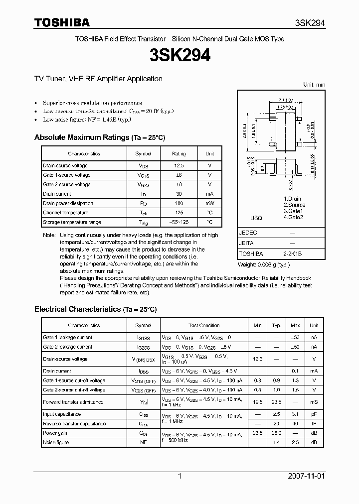 3SK29407_4125430.PDF Datasheet