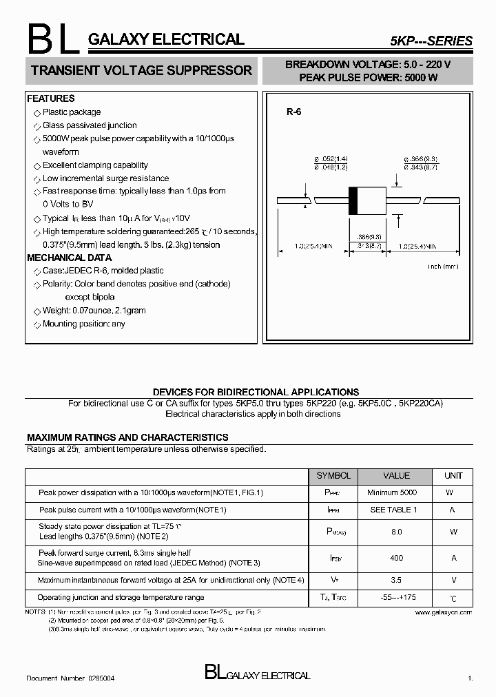 5KP50_4153783.PDF Datasheet