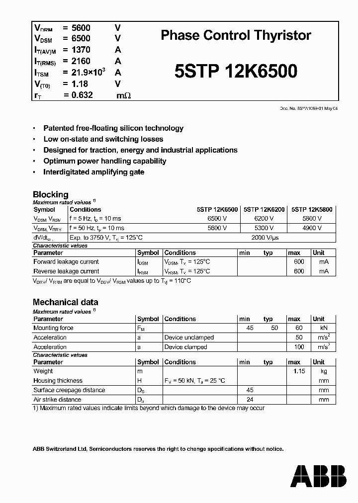 5STP12K6500_4148654.PDF Datasheet