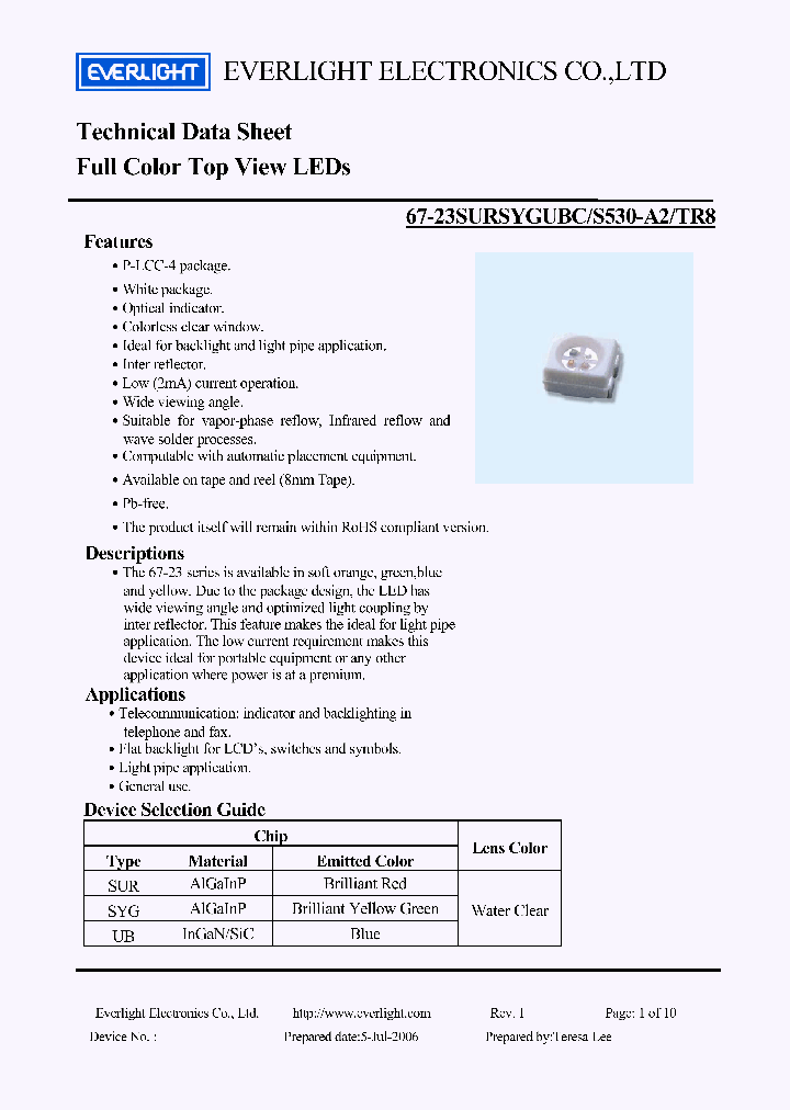 67-23SURSYGUBC-S530-A2_4162341.PDF Datasheet