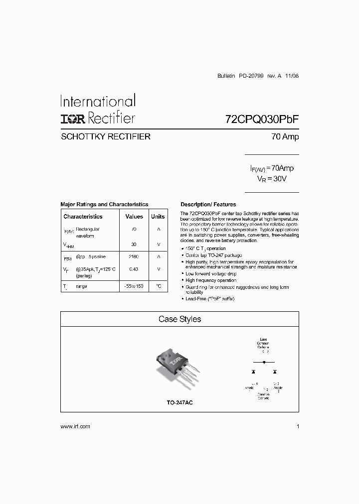 72CPQ030PBF_4115369.PDF Datasheet