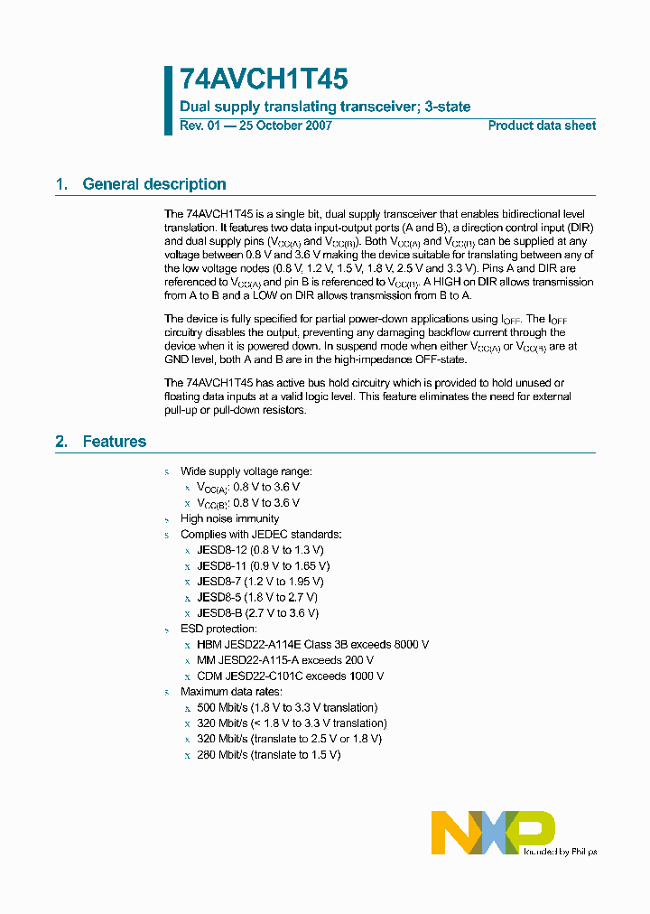 74AVCH1T45GM_4124269.PDF Datasheet