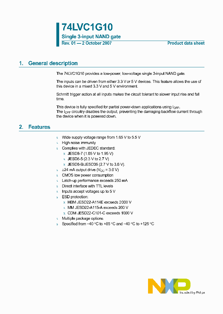 74LVC1G10GF_4128020.PDF Datasheet