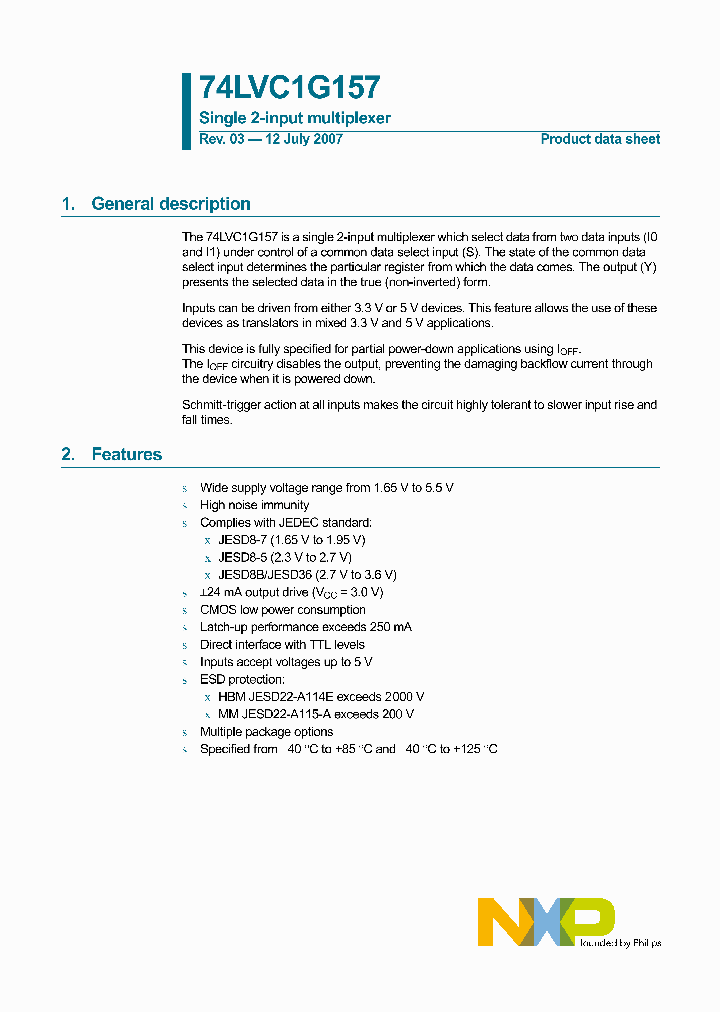 74LVC1G157GF_4123520.PDF Datasheet
