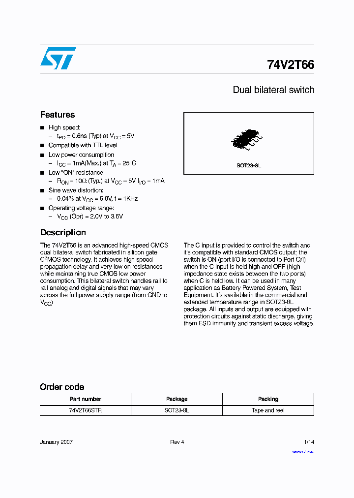 74V2T6607_4123237.PDF Datasheet