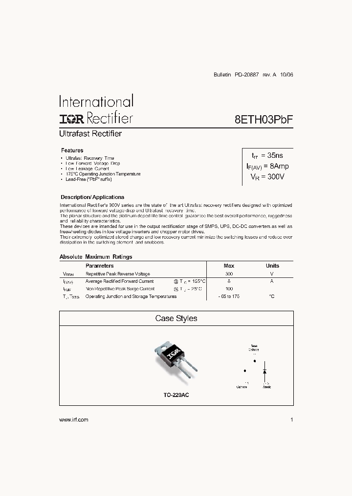 8ETH03PBF_4136100.PDF Datasheet