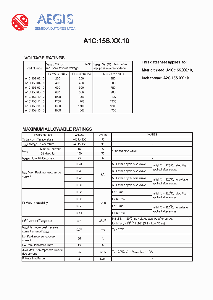 A1C15S1010_4149514.PDF Datasheet