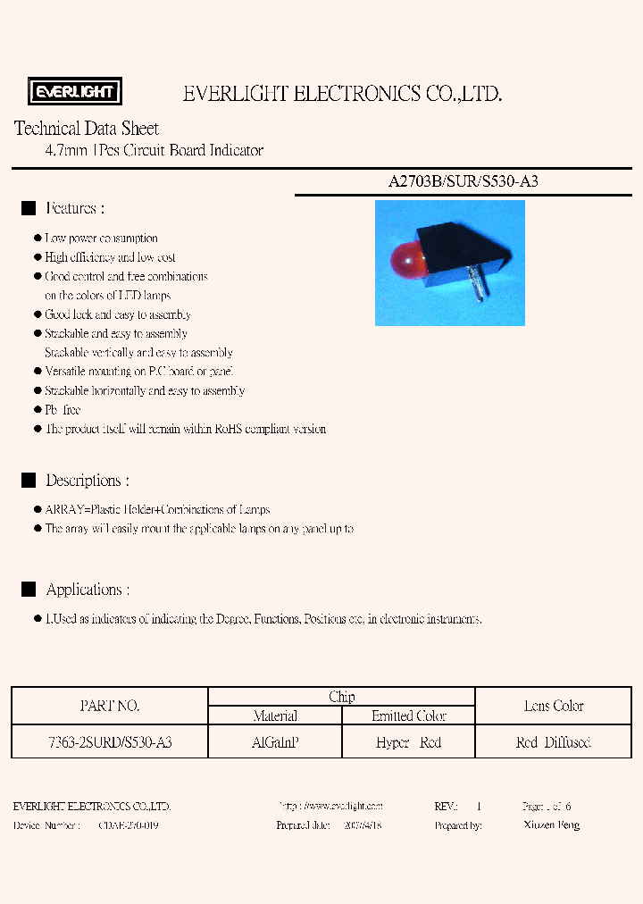 A2703B-SUR-S530-A3_4161235.PDF Datasheet